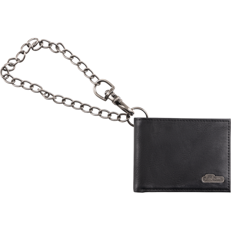 JACKSON Jackson® Limited Edition Leather Wallet with Chain, Black