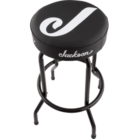 JACKSON Jackson® J Logo Barstool, Black and White, 30"