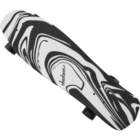 JACKSON Jackson® Swirl Skateboard, Black and White