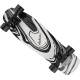 JACKSON Jackson® Swirl Skateboard, Black and White