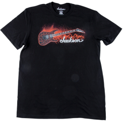 JACKSON Jackson® Red Crackle T-Shirt, Black M