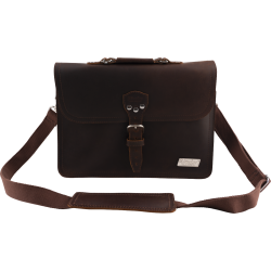 BIGSBY Bigsby® Limited Edition Leather Laptop Bag, Brown