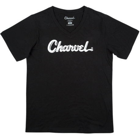 CHARVEL Charvel® Toothpaste Logo Ladies T-Shirt, Black, XL