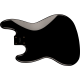 FENDER Standard Series Jazz Bass® Alder Body, Black