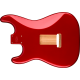 FENDER Classic Series 60's Stratocaster® SSS Alder Body Vintage Bridge Mount, Candy Apple Red