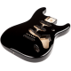 FENDER Classic Series 60's Stratocaster® SSS Alder Body Vintage Bridge Mount, Black