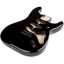 FENDER Classic Series 60's Stratocaster® SSS Alder Body Vintage Bridge Mount, Black