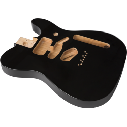 FENDER Deluxe Series Telecaster® SSH Alder Body Modern Bridge Mount, Black
