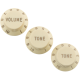 FENDER Road Worn® Strat® Knobs Aged White