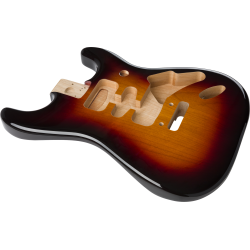 FENDER Deluxe Series Stratocaster® HSH, Alder Body, 2-Point Bridge Mount, 3-Color Sunburst