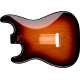 FENDER Deluxe Series Stratocaster® HSH, Alder Body, 2-Point Bridge Mount, 3-Color Sunburst
