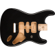 FENDER Deluxe Series Stratocaster® HSH Alder Body 2 Point Bridge Mount, Black