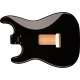 FENDER Deluxe Series Stratocaster® HSH Alder Body 2 Point Bridge Mount, Black