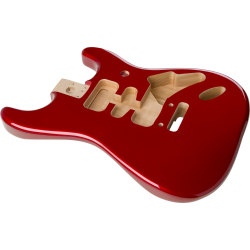 FENDER Deluxe Series Stratocaster® HSH Alder Body 2 Point Bridge Mount, Candy Apple Red