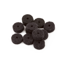 FENDER Black Strap Button Felt Washers (12)