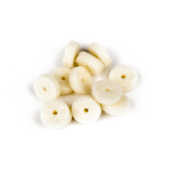 FENDER White Strap Button Felt Washers (12)