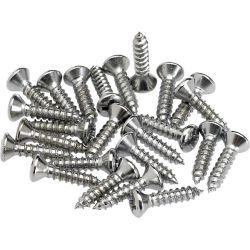 FENDER Pickguard/Control Plate Mounting Screws (24) (Chrome)