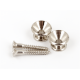 FENDER Pure Vintage Strap Buttons, Nickel (2)
