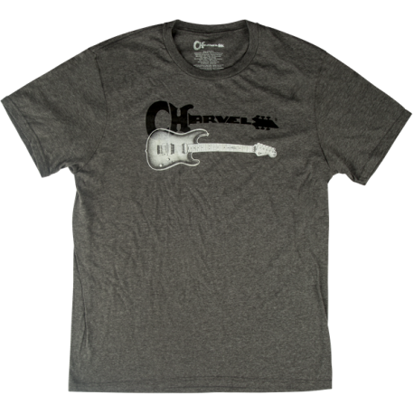 CHARVEL Charvel® Style 1 T-Shirt, Gray, XL