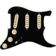 FENDER Pre-Wired Strat Pickguard, Hot Noiseless SSS, Black 11 Hole PG