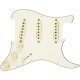 FENDER Pre-Wired Strat Pickguard, Hot Noiseless SSS, Parchment 11 Hole PG