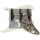 FENDER Pre-Wired Strat Pickguard, Tex-Mex SSS, Parchment 11 Hole PG