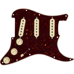 FENDER Pre-Wired Strat Pickguard, Custom Shop Custom '69 SSS, Tortoise Shell 11 Hole PG