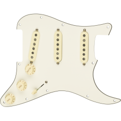 FENDER Pre-Wired Strat Pickguard, Custom Shop Custom '69 SSS, Parchment 11 Hole PG