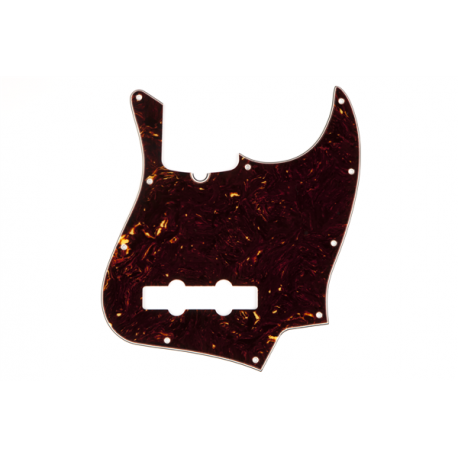 FENDER Pickguard, Jazz Bass®, 10 Hole Mount, Tortoise Shell, 4-Ply