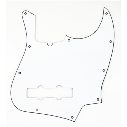 FENDER Pickguard, Jazz Bass®, 10-Hole Mount (with Truss Rod Notch), W/B/W, 3-Ply