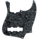 FENDER Pickguard, Jazz Bass®, 10-Hole Mount, Black Pearl, 4-Ply