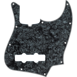 FENDER Pickguard, Jazz Bass®, 10-Hole Mount, Black Pearl, 4-Ply