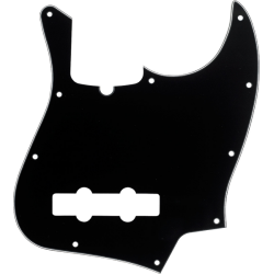 FENDER Pickguard, Jazz Bass®, 10-Hole Mount (with Truss Rod Notch), B/W/B, 3-Ply