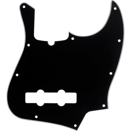 FENDER Pickguard, Jazz Bass®, 10-Hole Mount (with Truss Rod Notch), B/W/B, 3-Ply