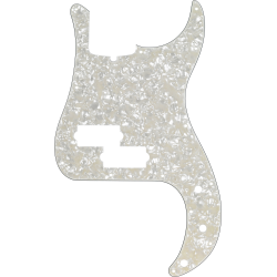 FENDER Pickguard, Precision Bass® 13-Hole Mount with Truss Rod Notch, White Pearl, 4-Ply
