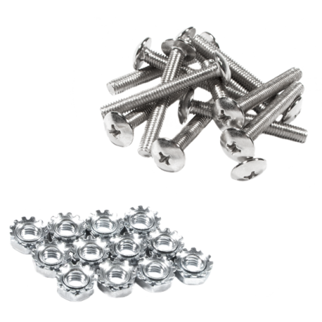 FENDER Pure Vintage Chassis Mounting Screws/Nuts, Tweed Era Amps, Dozen