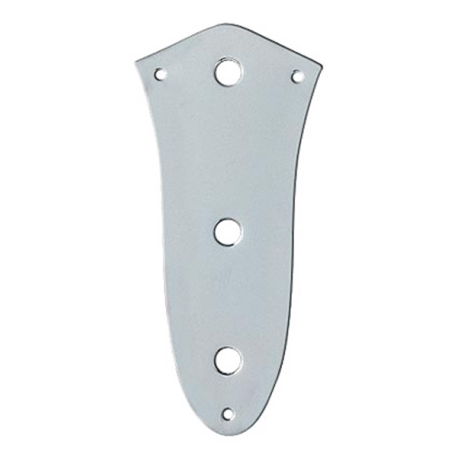 FENDER American Vintage '62 Jazz Bass® Control Plate, Chrome (3-Hole)