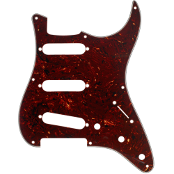 FENDER Pickguard, Stratocaster® S/S/S, 8-Hole Mount, Tortoise Shell, 4-Ply