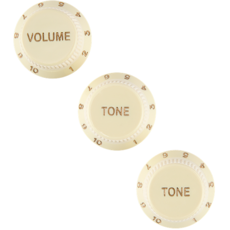 FENDER Stratocaster® Soft Touch Knobs, Aged White