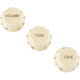 FENDER Stratocaster® Soft Touch Knobs, Aged White