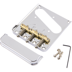 FENDER 3-Saddle American Pro Telecaster® Bridge Assembly (Chrome)