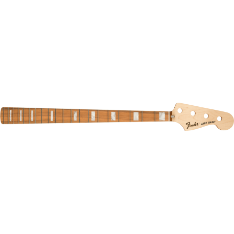FENDER Classic Series 70's Jazz Bass® Neck, 20 Medium Jumbo Frets, Block Inlay, Pau Ferro