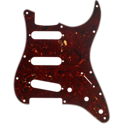 FENDER Pickguard, Stratocaster® S/S/S, 11-Hole Mount, Tortoise Shell, 4-Ply