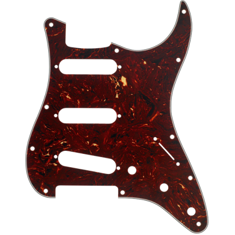FENDER Pickguard, Stratocaster® S/S/S, 11-Hole Mount, Tortoise Shell, 4-Ply