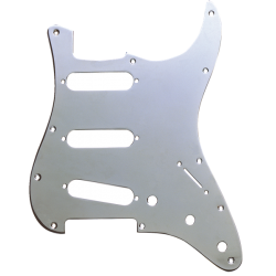 FENDER Pickguard, Stratocaster® S/S/S, 11-Hole Mount, Chrome-Plated, 1-Ply