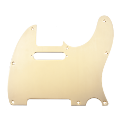 FENDER Pickguard, Telecaster®, 8-Hole Mount, Gold-Plated, 1-Ply