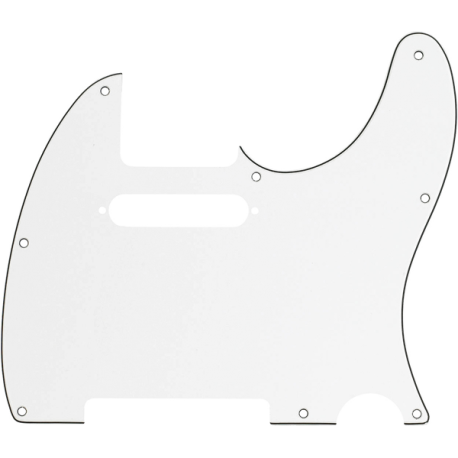 FENDER Pickguard, Telecaster®, 8-Hole Mount, Parchment, 3-Ply