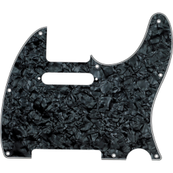FENDER Pickguard, Telecaster®, 8-Hole Mount, Black Pearl, 4-Ply