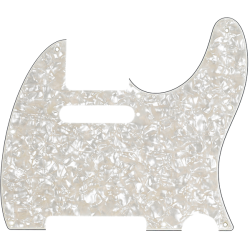 FENDER Pickguard, Telecaster®, 8-Hole Mount, Aged White Pearl, 4-Ply