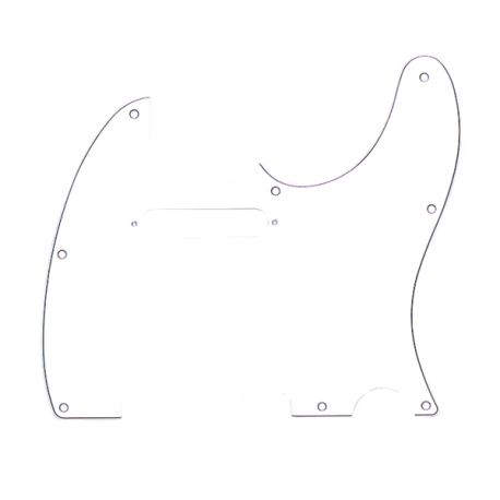 FENDER Pickguard, Telecaster®, 8-Hole Mount, White, 3-Ply